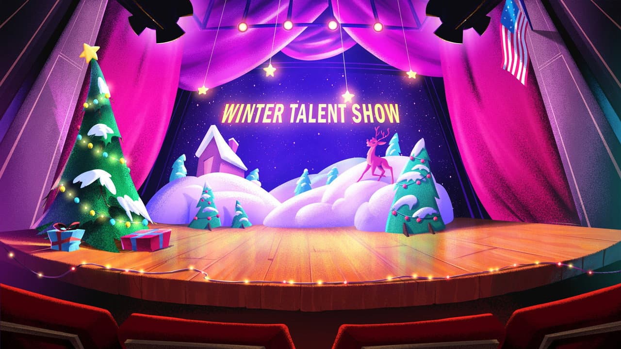 Backdrop – Jingle Bell Rock: Mean Girls Gets Animated