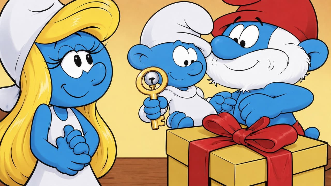Backdrop – The Smurfs: Baby's First Christmas