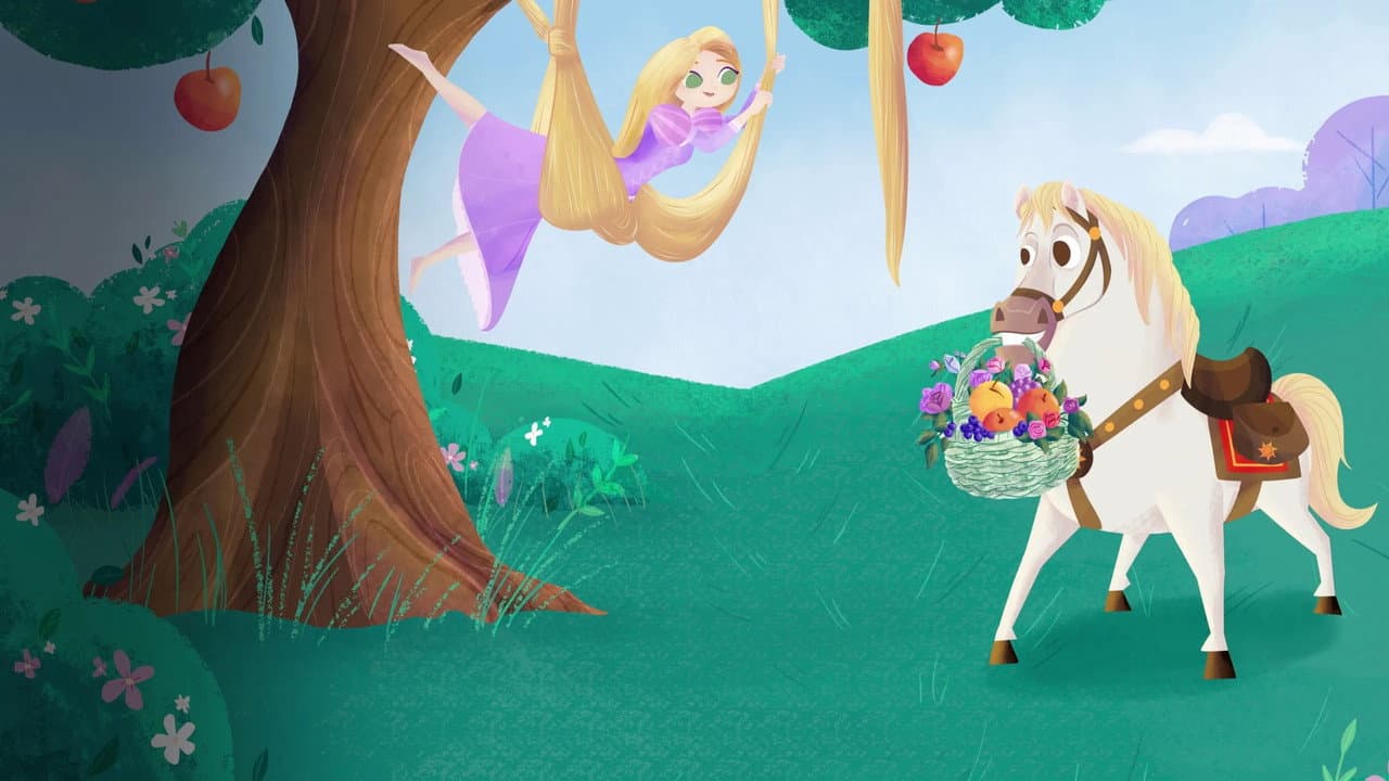Backdrop – Rapunzel & Maximus's First Day of Spring