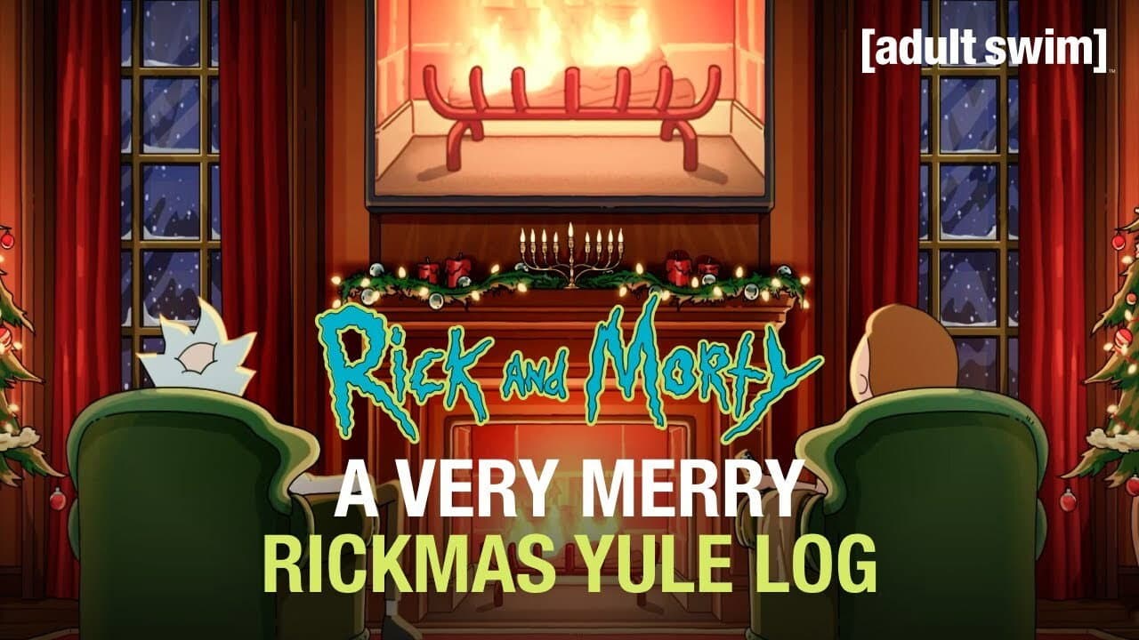 Backdrop – A Very Merry Rickmas Yule Log
