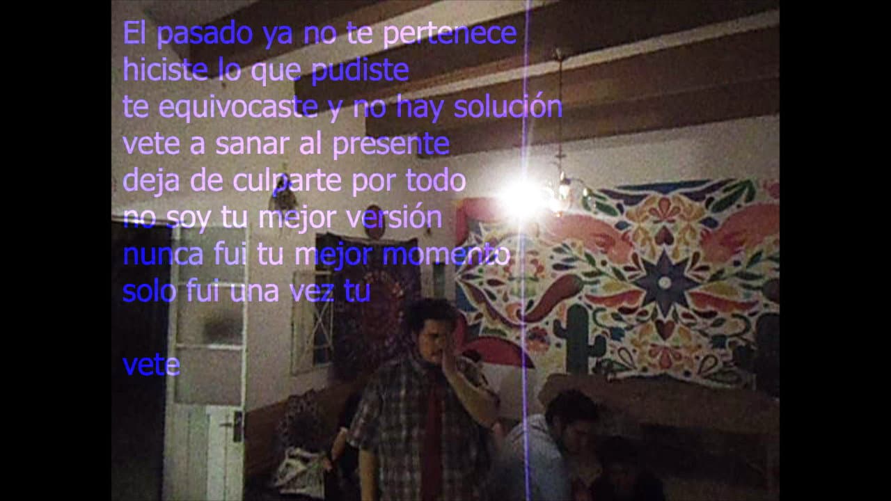 Backdrop – Quisiera no estar borracho para decirte lo que siento sin sentirme raro por ser humano