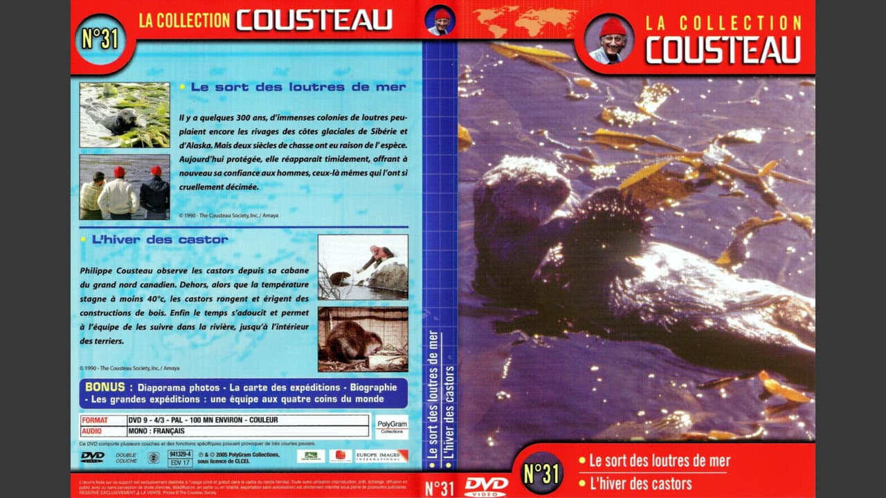 Backdrop – La collection Cousteau N°31 | Le sort des Loutres de mer | L'hiver des castor