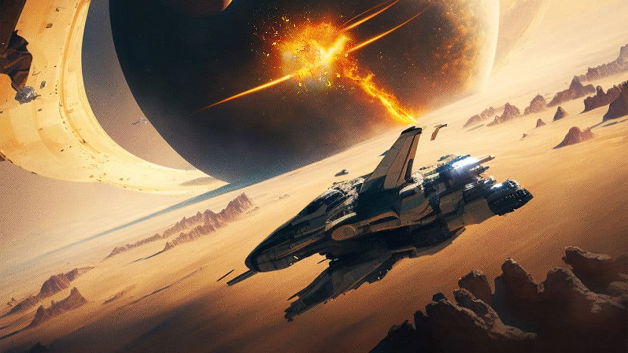 Backdrop – Alien Space Battle