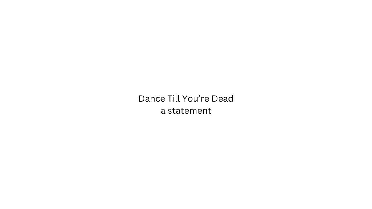 Backdrop – Dance Till You're Dead
