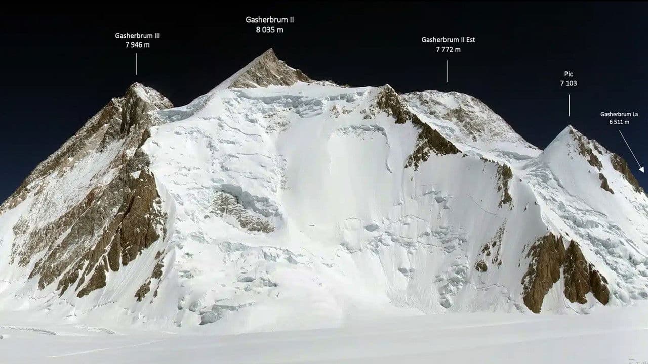 Backdrop – Lyon Premier 8000, Au Gasherbrum II - 8035m