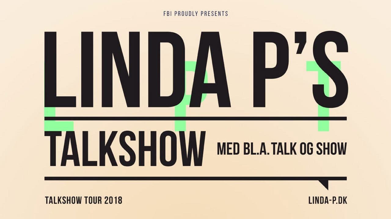 Backdrop – Linda P's Talkshow - Med Bl.a. Talk og Show