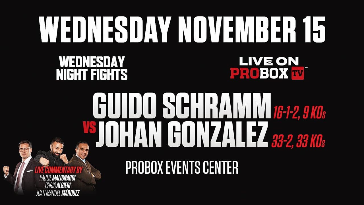 Backdrop – Guido Emmanuel Schramm vs. Johan Gonzalez