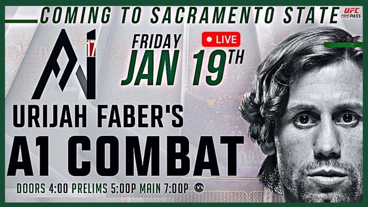 Backdrop – Urijah Faber A1 Combat 17: Green vs. Felipe