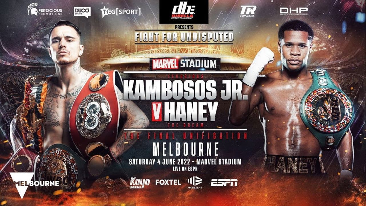 Backdrop – George Kambosos Jr. vs. Devin Haney