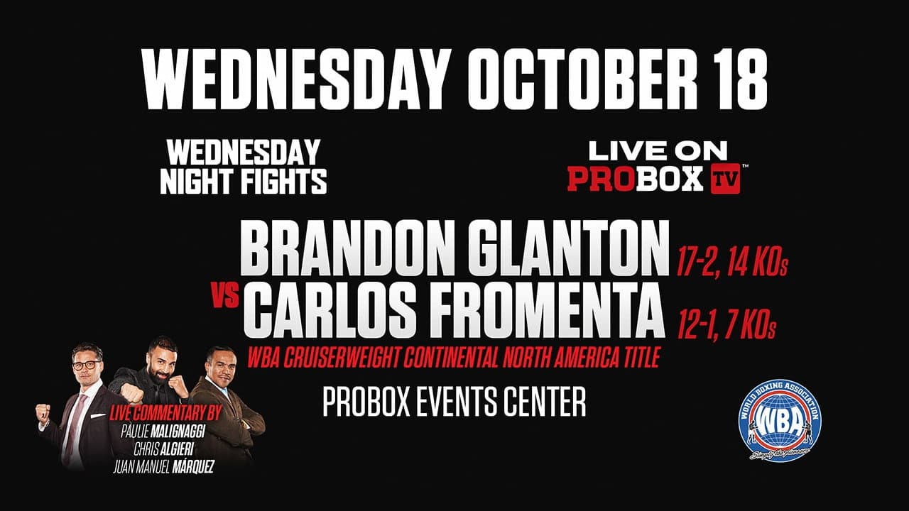Backdrop – Brandon Glanton vs. Carlos Fromenta