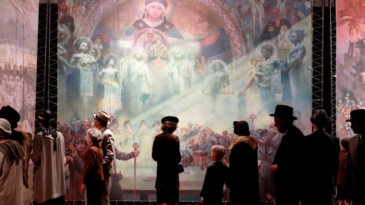Backdrop – Mucha – Zwischen Popkunst und Slawischem Epos