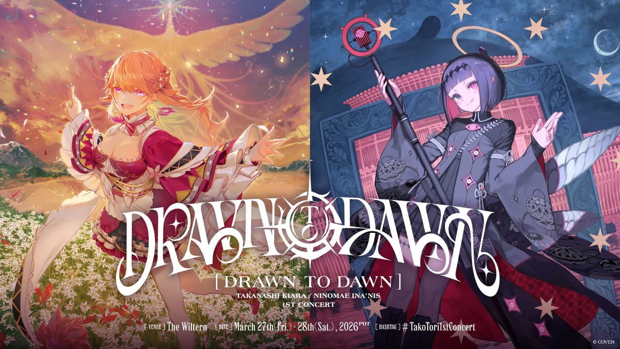 Backdrop – Takanashi Kiara / Ninomae Ina’nis 1st Concert “Drawn to Dawn” Day 1