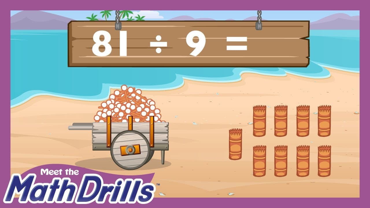 Backdrop – Meet the Math Drills - Division