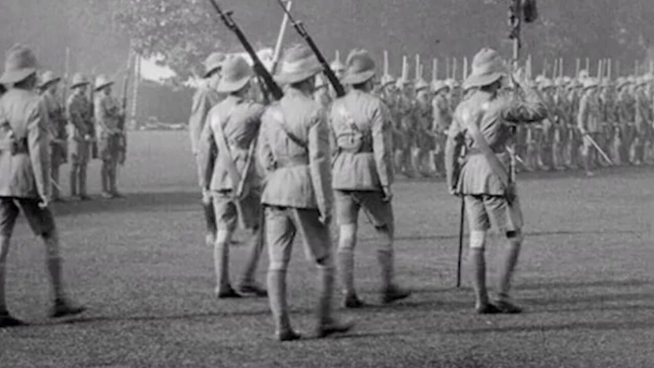 Backdrop – 5th Calcutta Battalion: Presentation of Colours by H.E. The Viceroy