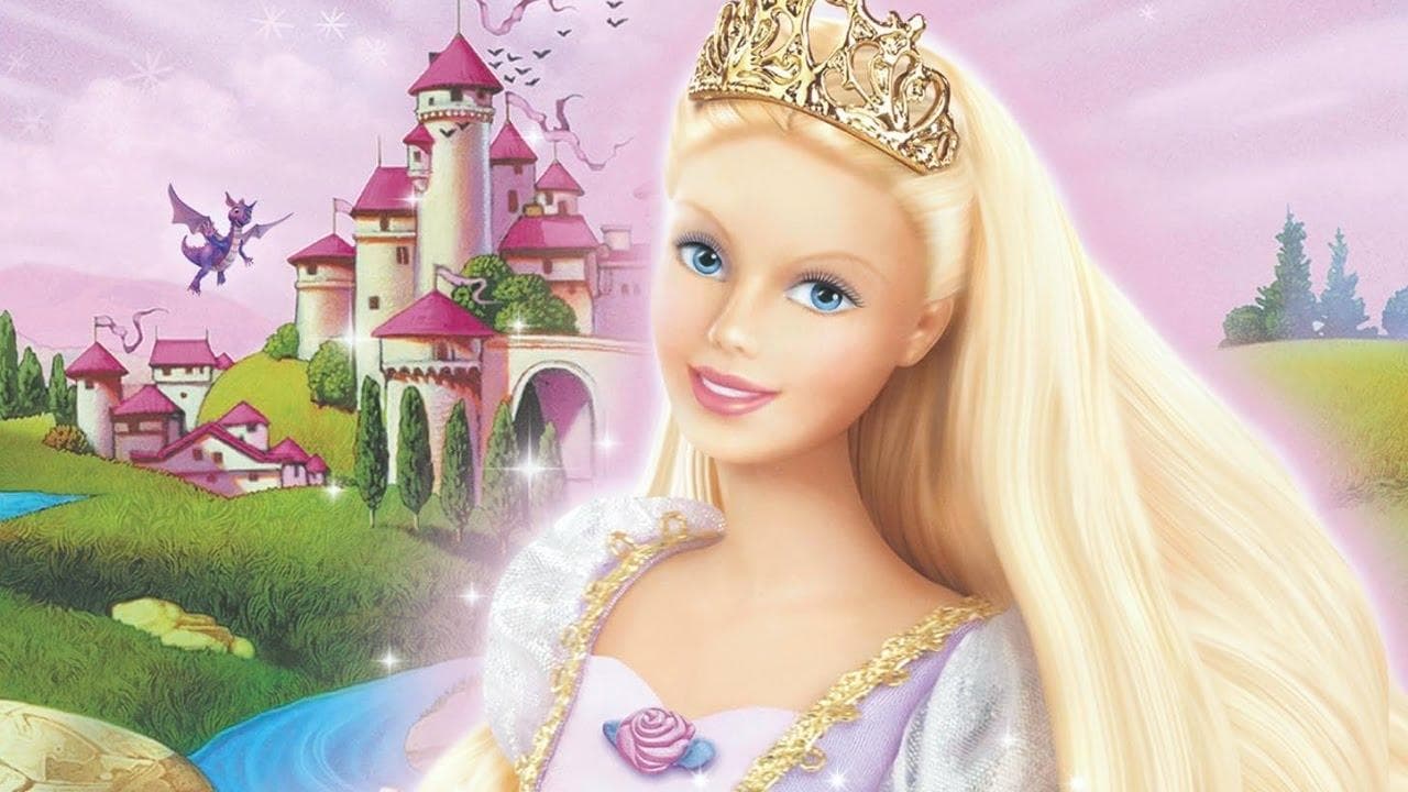 Backdrop – Barbie als Rapunzel
