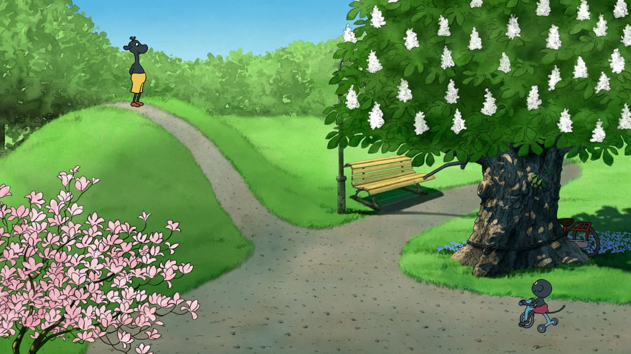 Backdrop – Giraffens cykel