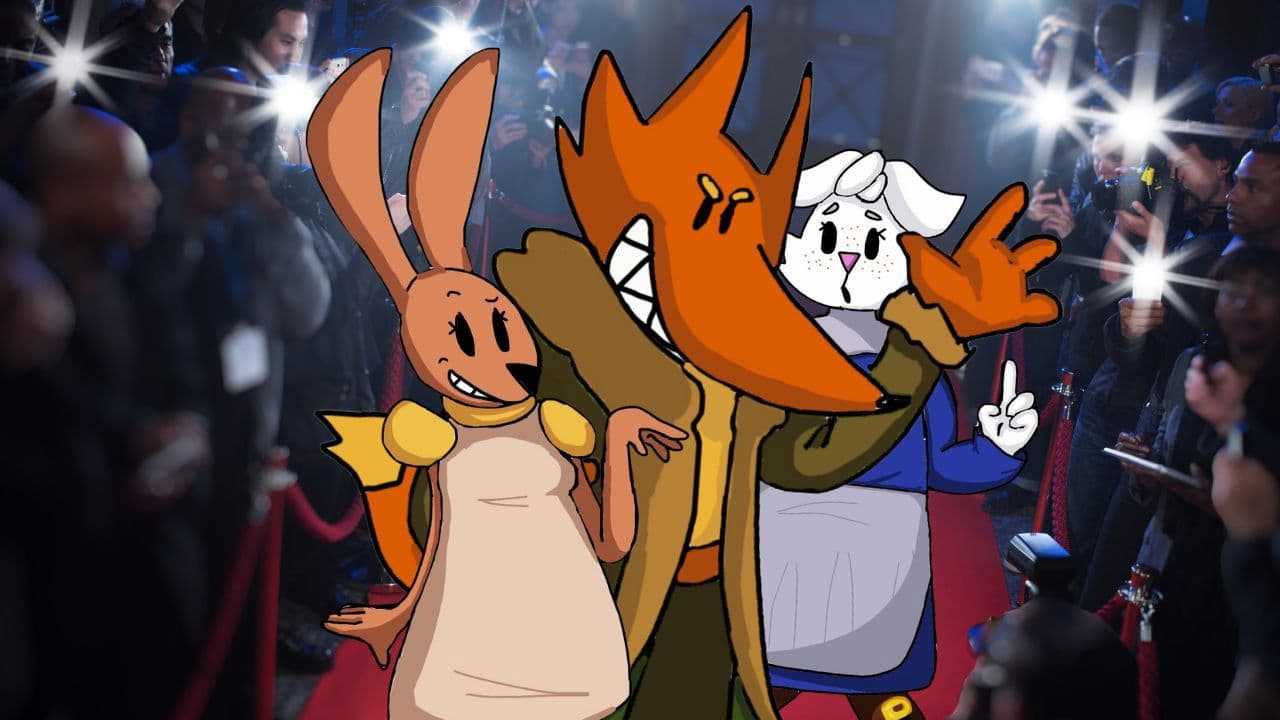 Backdrop – Sharon and the Vege Plot