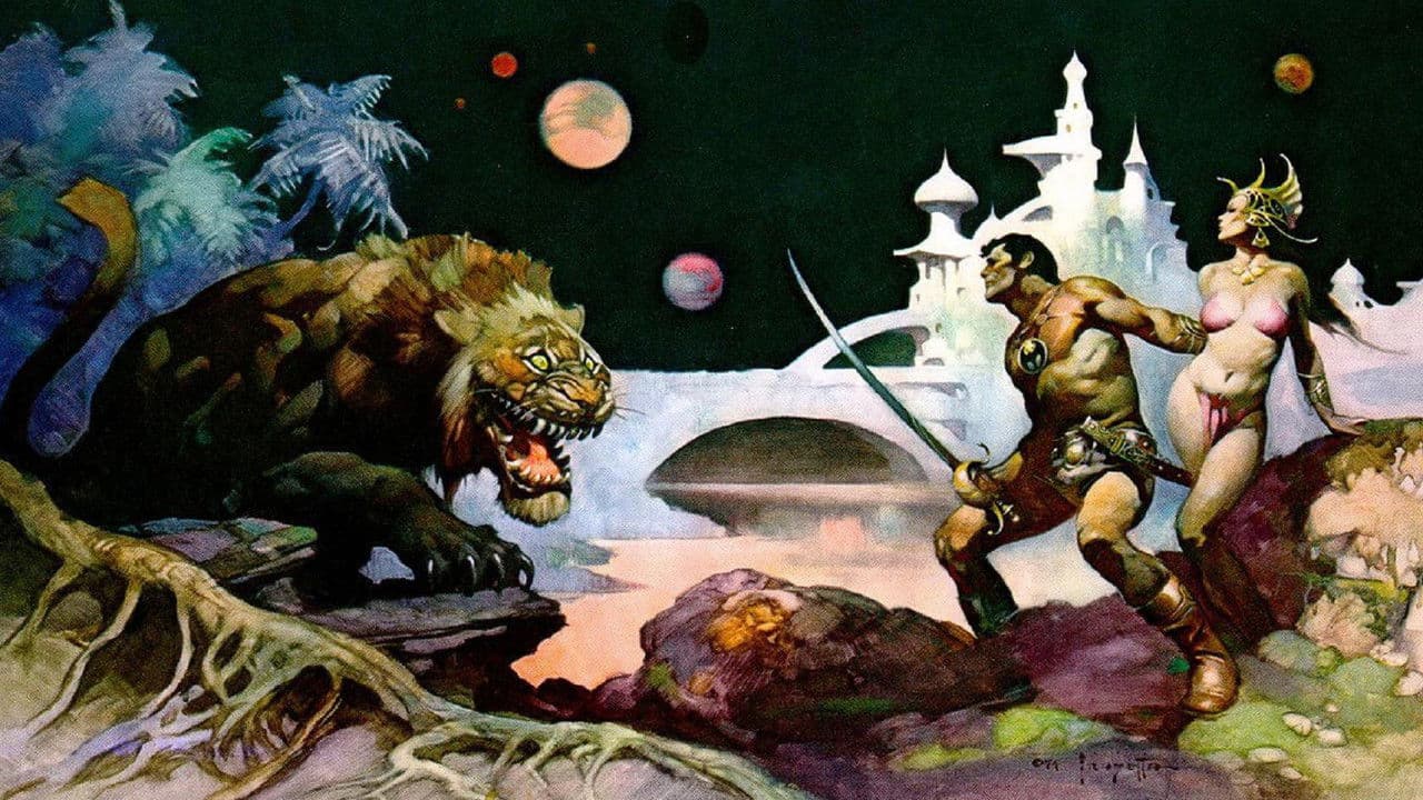 Backdrop – Frazetta: Painting with Fire