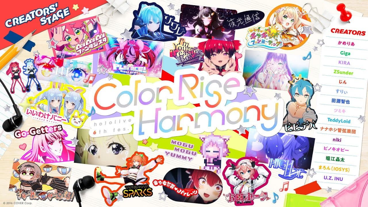 Backdrop – hololive 6th fes. Color Rise Harmony Day 2 Creators' Stage