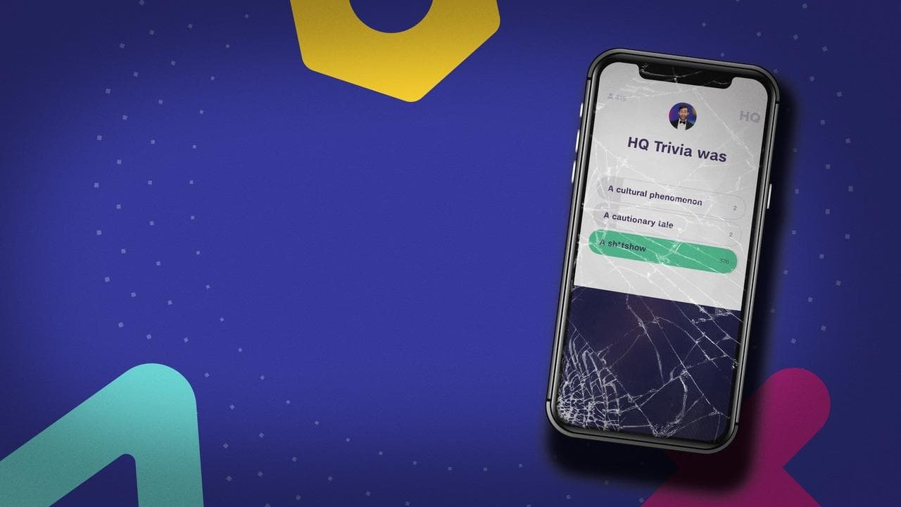Backdrop – Glitch: The Rise & Fall of HQ Trivia
