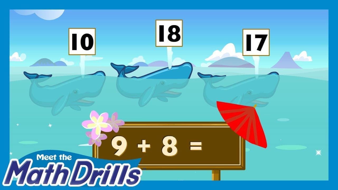Backdrop – Meet the Math Drills - Addition