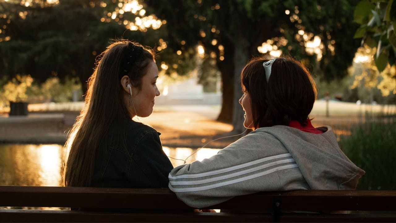 Backdrop – Tall Sad Girl and Short Punk Girl Are Friends