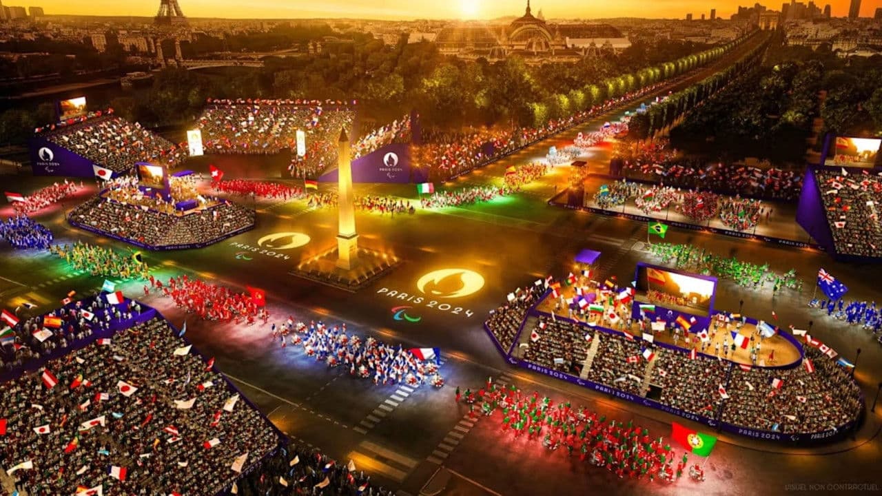 Backdrop – Cérémonie d'ouverture des Jeux Paralympiques de Paris 2024