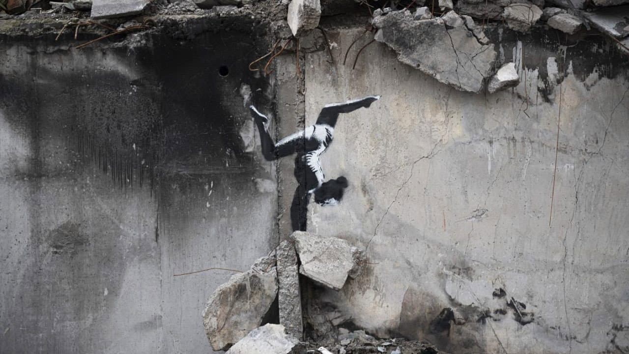 Backdrop – Arte vs. Guerra – Banksy e C215 a Borodyanka