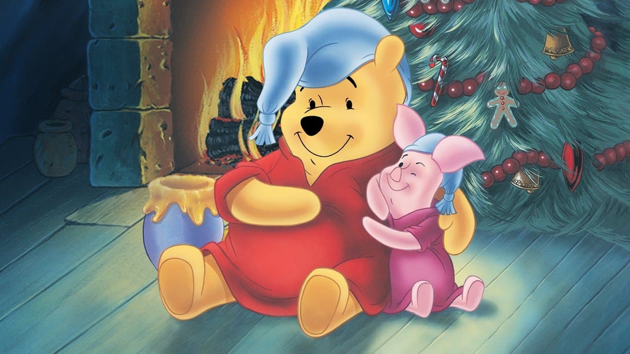 Backdrop – Winnie Puuh - Honigsüße Weihnachtszeit