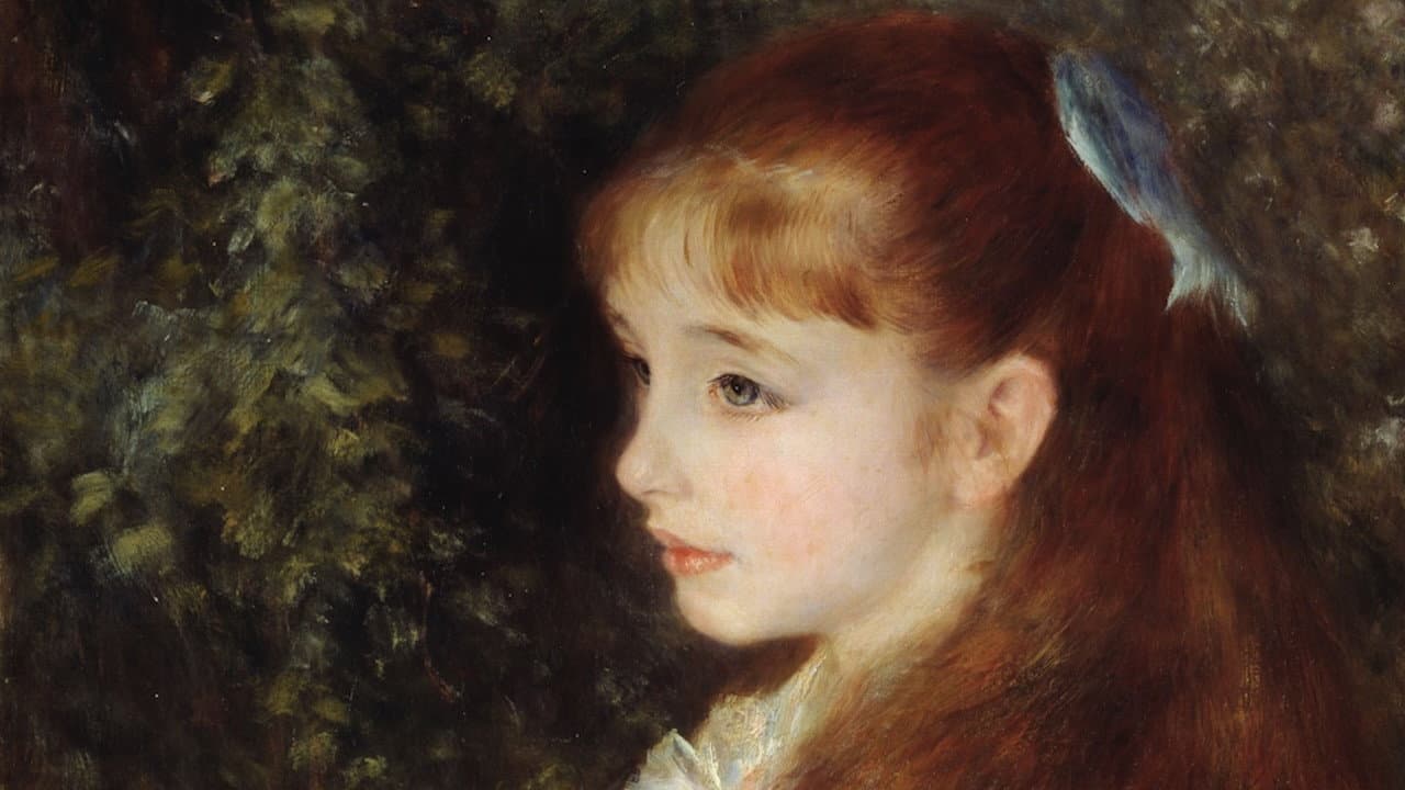 Backdrop – Passage des arts: Renoir et la petite fille au ruban bleu