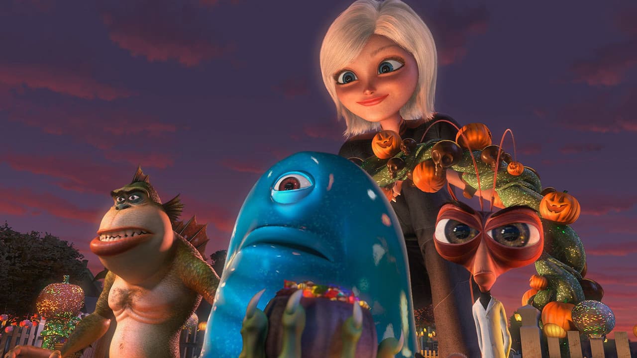 Backdrop – Monsters vs. Aliens Mutanten Kürbisse aus dem Weltall