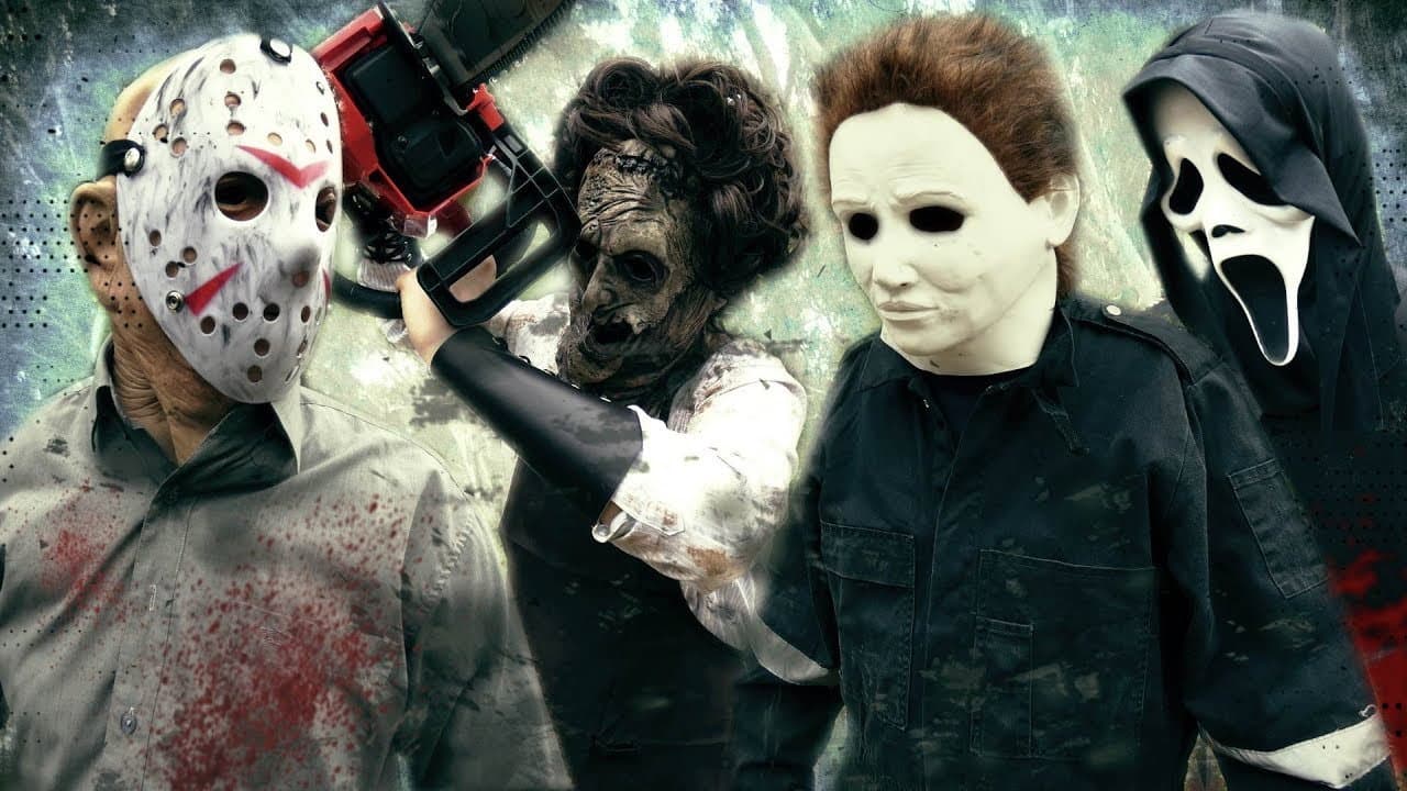 Backdrop – JASON VOORHEES vs LEATHERFACE vs GHOSTFACE vs MICHAEL MYERS | Horror Battle Fan Film