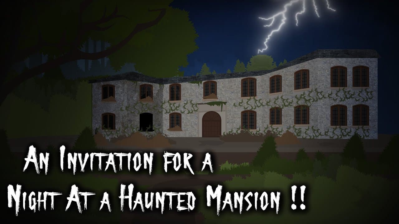 Backdrop – An Invitation for a Night at a Haunted Mansion !!