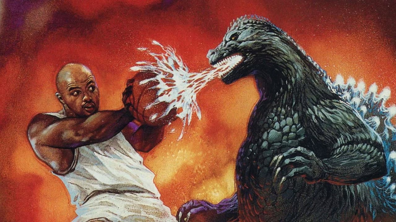Backdrop – Godzilla vs. Charles Barkley