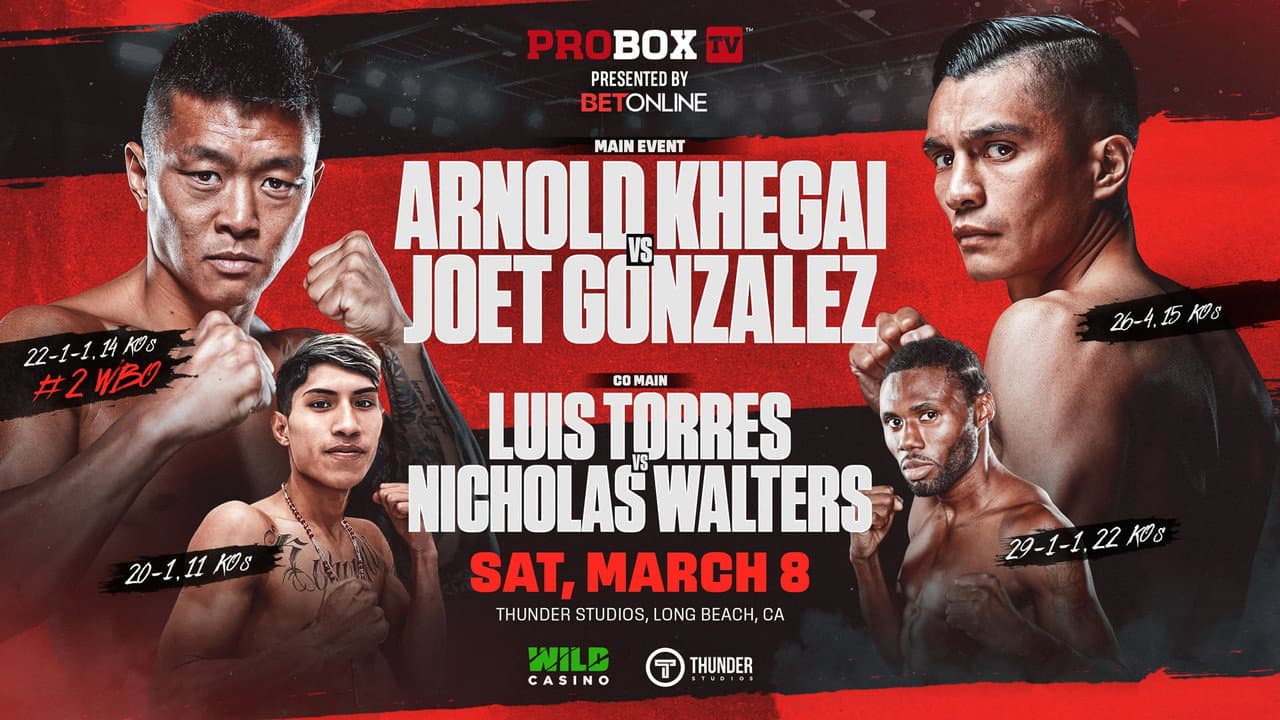 Backdrop – Arnold Khegai vs. Joet Gonzalez